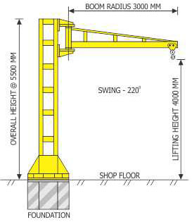 Hydraulic Floor Crane Diagram