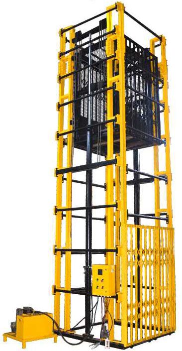 Hydraulic Goods Lifts (Four Channel Guide)