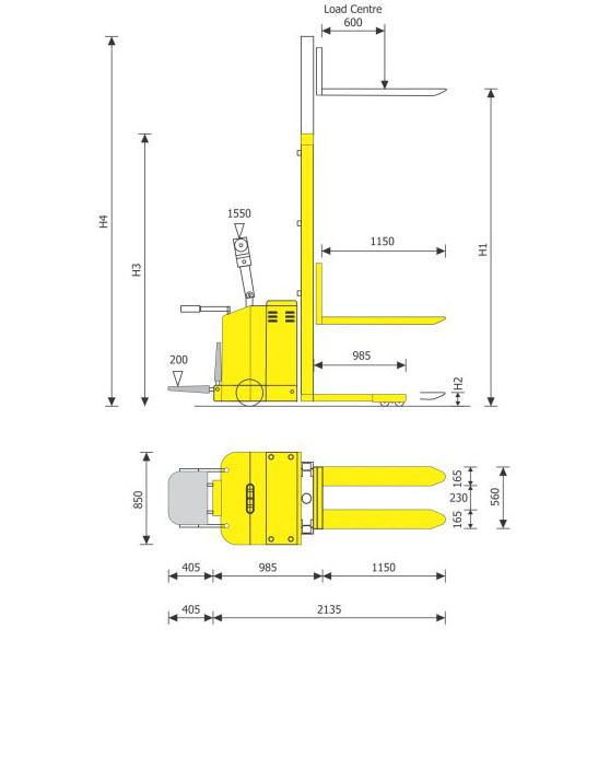 Electric Stacker Diagram